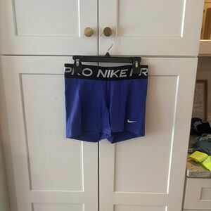 Nike Blue and Black Performance Shorts